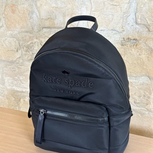Kate Spade New York Ella Puffy backpack NWT Authentic women gift black main image 7